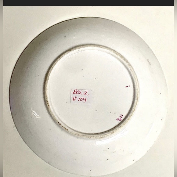 1800s Gaudy Welsh Hexagon Pattern 113 Pink Lustre Plate - Picture 8 of 10